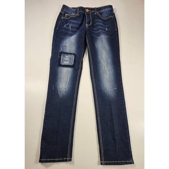 Cato Denim - Cato premium contemporary distressed ankle jeans mis rise size 10
